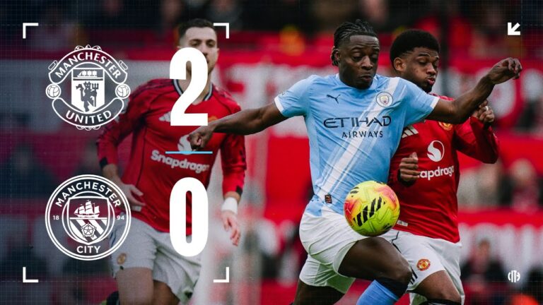 HIGHLIGHTS! City’s unbeaten run ends after derby defeat Man United 2-0 Man City Premier League