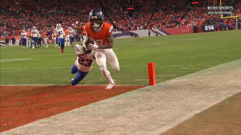 Bo Nix to Marvin Mims for the Lead with 1 minute to go!