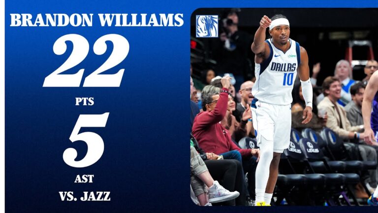 Brandon Williams (22 PTS 5 AST) vs. Utah Jazz January 17, 2026