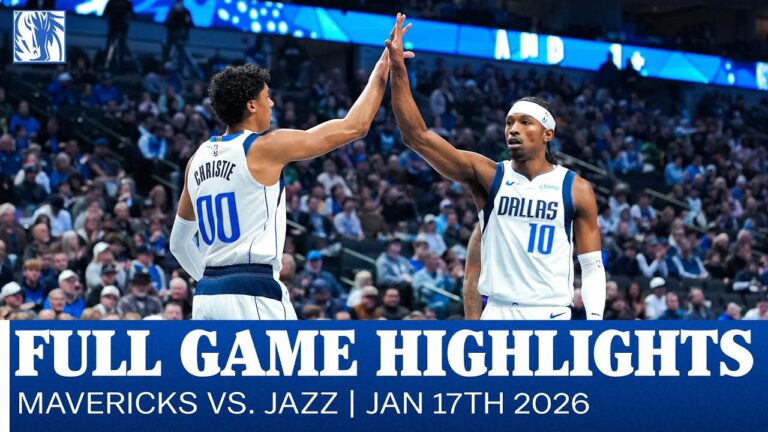 Mavericks Highlights vs. Utah Jazz January 17, 2026