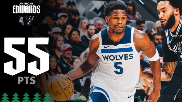 Anthony Edwards Scores CAREER-HIGH 55 Points at Spurs 01.17.26