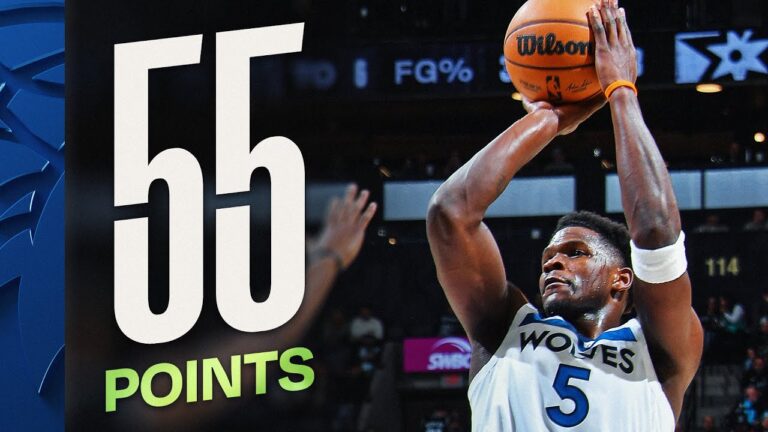 Anthony Edwards EXPLODES For Career-High 55 PTS! January 17, 2026