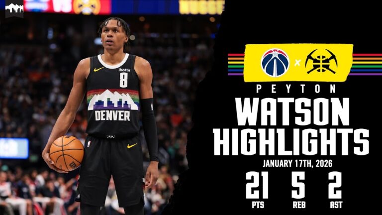 Peyton Watson 21-Point Game Highlights vs. WAS