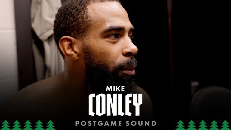 We Started Playing Wolves Basketball A Little Too Late. Mike Conley Postgame Sound 01.17.26