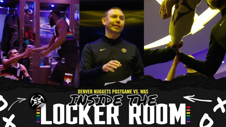 Closed It Out Strong Denver Nuggets Locker Room After Win vs. WAS