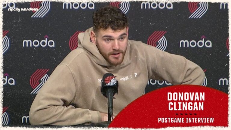 Donovan Clingan Postgame Media Availability vs Los Angeles Lakers January 17th, 2026