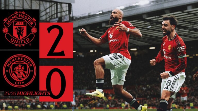 Manchester Is RED! Man Utd v Man City Highlights