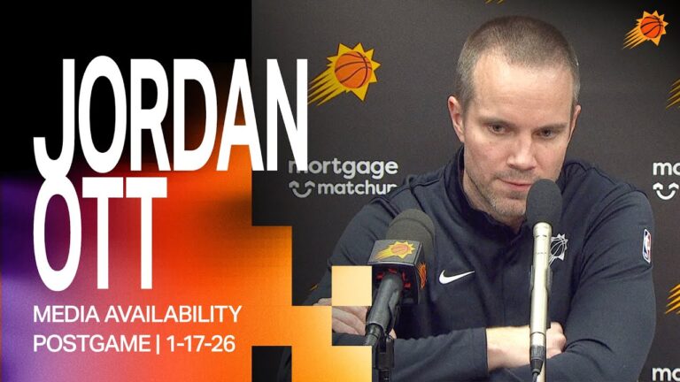 Head Coach Jordan Ott Postgame Media Availability Phoenix Suns 1-17-26