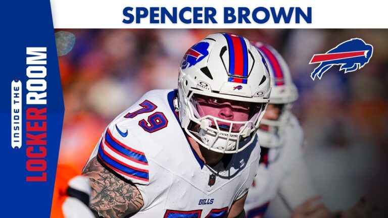 Spencer Brown Discusses The Playoff Loss To The Denver Broncos Buffalo Bills