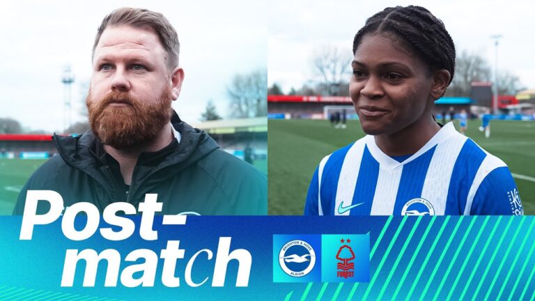 POST-MATCH Roberts & Haley Brighton v Nottingham Forest