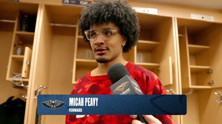 Micah Peavy on defense vs. Kevin Durant Pelicans-Rockets Postgame Interview 1 18 2026