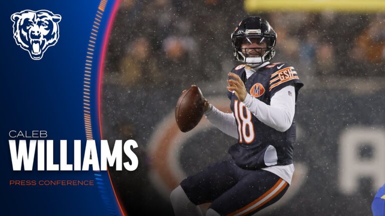 Caleb Williams on performance in Divisional Round loss to Rams Press Conference