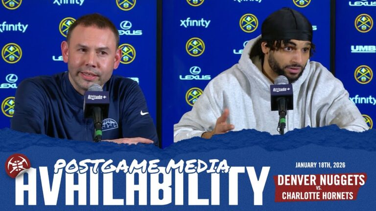 Coach Adelman & Jamal Murray Postgame Media vs. CHA