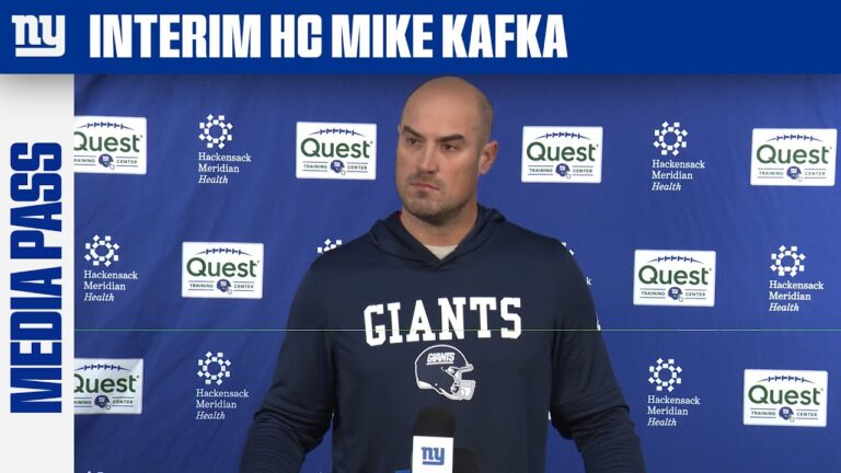Mike Kafka Provides Final Updates Before Season Finale vs. Cowboys New York Giants