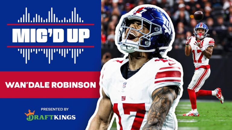Wan&39Dale Robinson Mic&39d Up: &quot1K on the way! New York Giants
