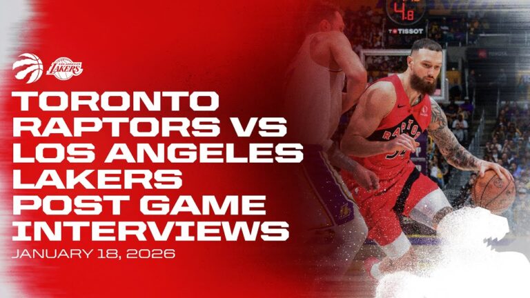 Toronto Raptors Full Media Availability Post Game at Lakers January 18, 2026