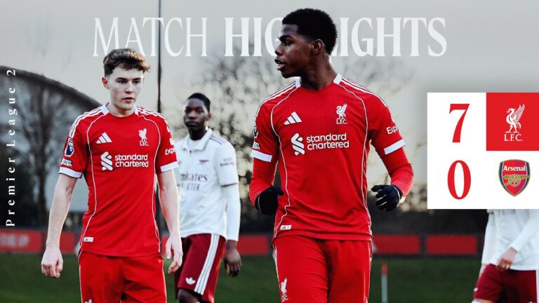 Highlights: Liverpool U21s 7-0 Arsenal Morrison Hattrick, Wright, Nallo, Pilling & Figueroa Goals