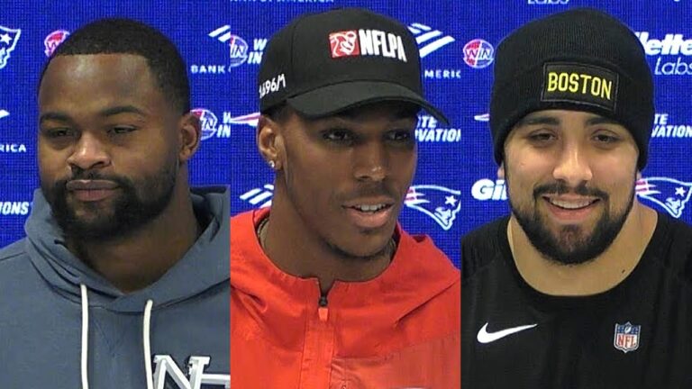 Kayshon Boutte, Craig Woodson, & Christian Elliss Address the Media Patriots Press Conference