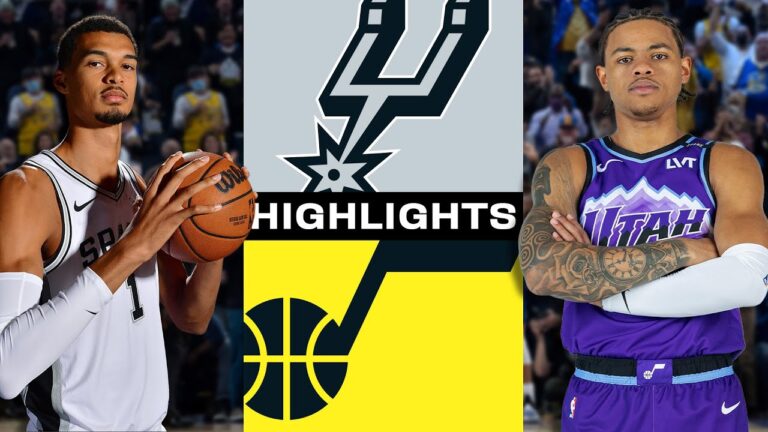 Spurs Defeat Jazz With Seven In Double Figures!