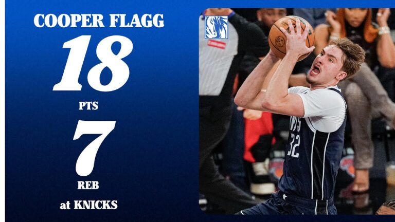 Cooper Flagg (18 PTS 7 REB) vs. New York Knicks January 19, 2026
