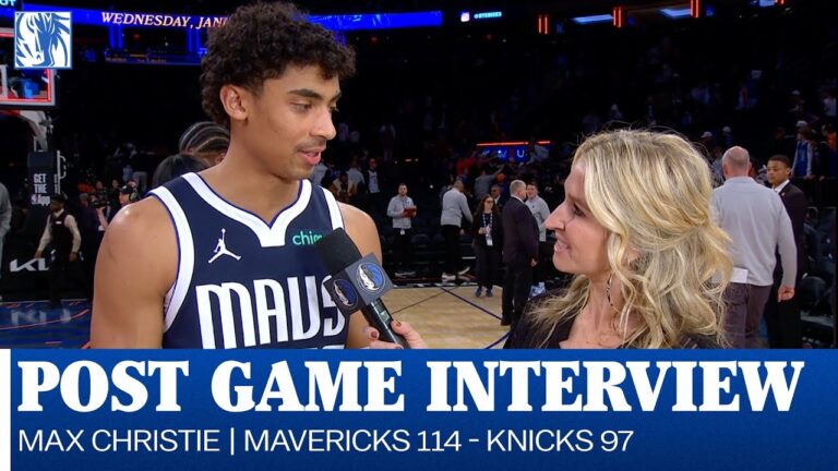 Max Christie Post Game Interview at New York Knicks January 19, 2026