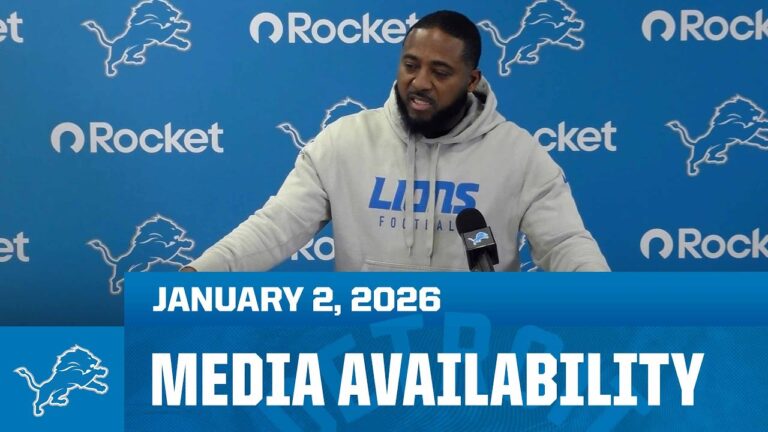 Deshea Townsend meets with the media January 2, 2026