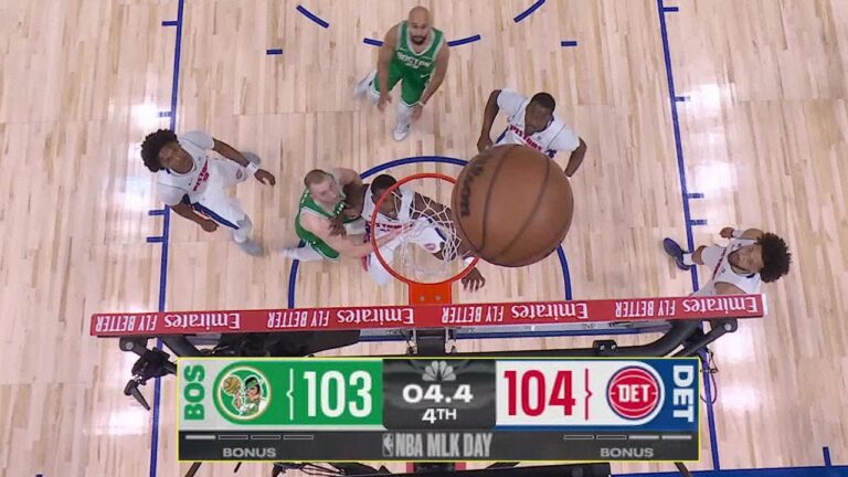 Final 3:52 WILD ENDING Celtics at Pistons January 19, 2026