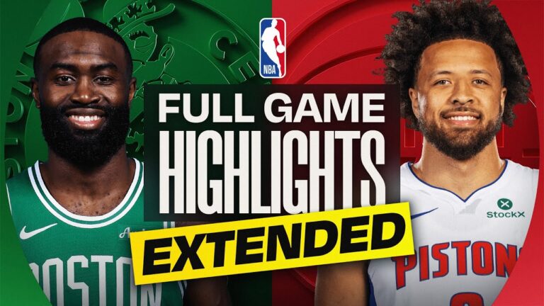 EXTENDED: CELTICS at PISTONS FULL GAME HIGHLIGHTS January 19, 2026
