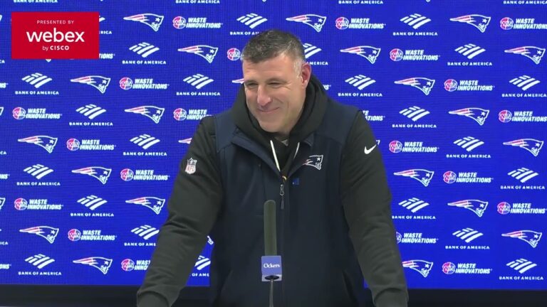 Mike Vrabel: Im Confident That We Will Be Ready for Whoever We Play. Patriots Press Conference