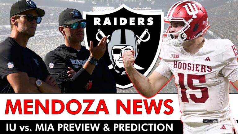 Fernando Mendoza Raiders News Indiana vs. Miami CFP Preview & What To Watch For