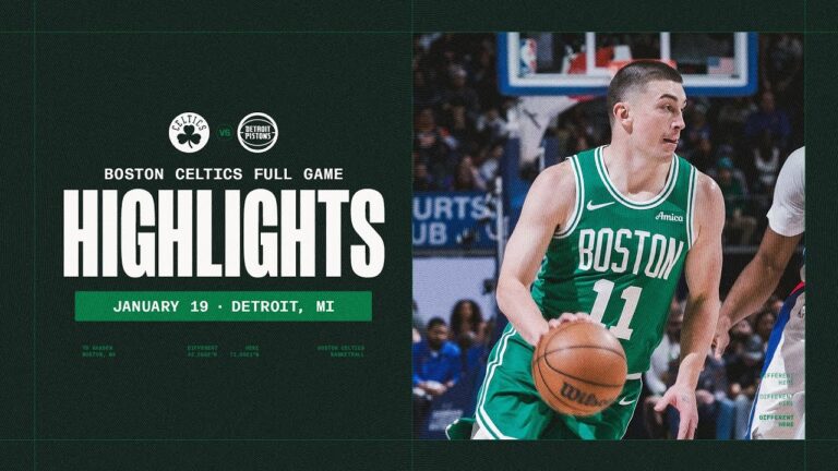 The Boston Celtics fall just short to The Detroit Pistons 103-104