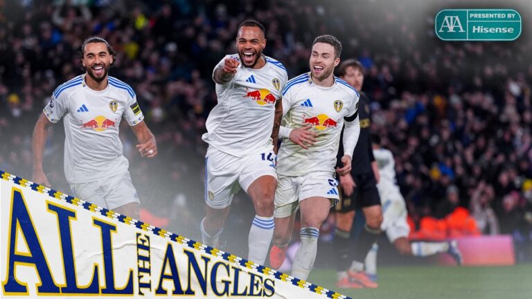 All The Angles of superb Lukas Nmecha volley for Leeds United