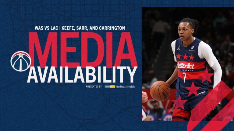 Media Availability: Head Coach Brian Keefe, Alex Sarr, and Bub Carrington 1.19.26