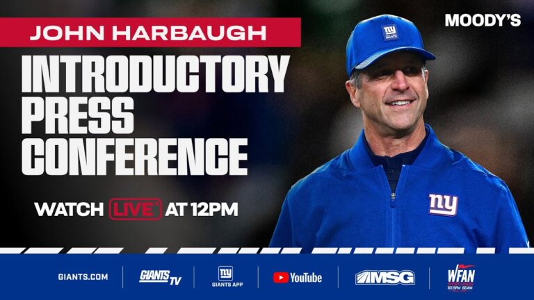 LIVE at 12PM: Head Coach John Harbaugh’s Introductory Press Conference