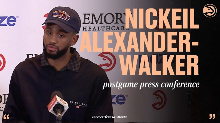 Hawks vs. Bucks Postgame Press Conference: Nickeil Alexander-Walker