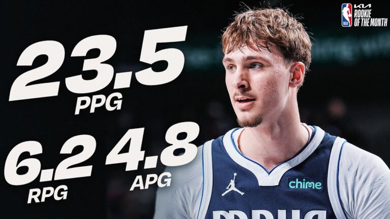 Cooper Flagg Named kia Western Conference Rookie of the Month!