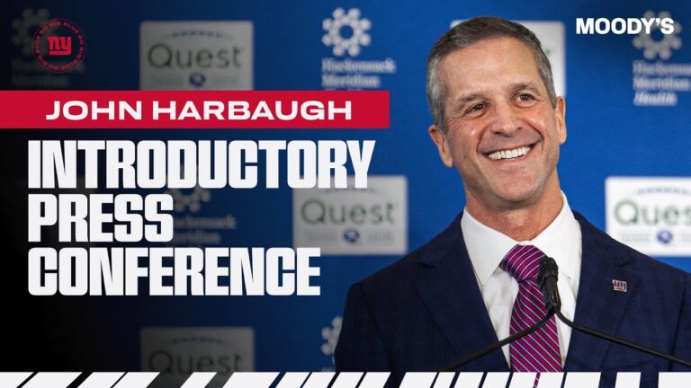 Head Coach John Harbaugh Introductory Press Conference New York Giants
