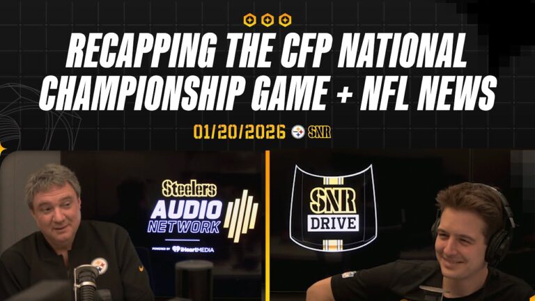 Recapping The CFP National Championship Game NFL News SNR Drive (Jan.20) Pittsburgh Steelers