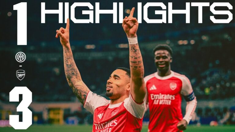 JESUS &amp GYOKERES GUARANTEE OUR TOP-TWO FINISH HIGHLIGHTS Inter Milan vs Arsenal (1-3) UCL