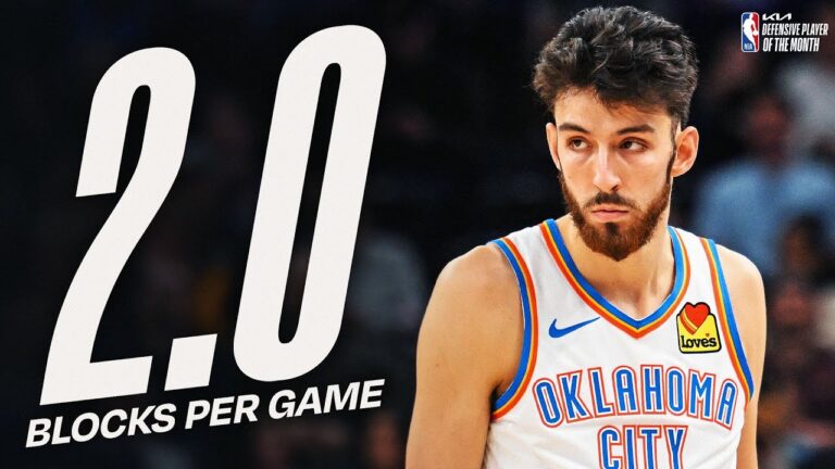 Chet Holmgren Named kia Western Conference Defensive Player of the Month