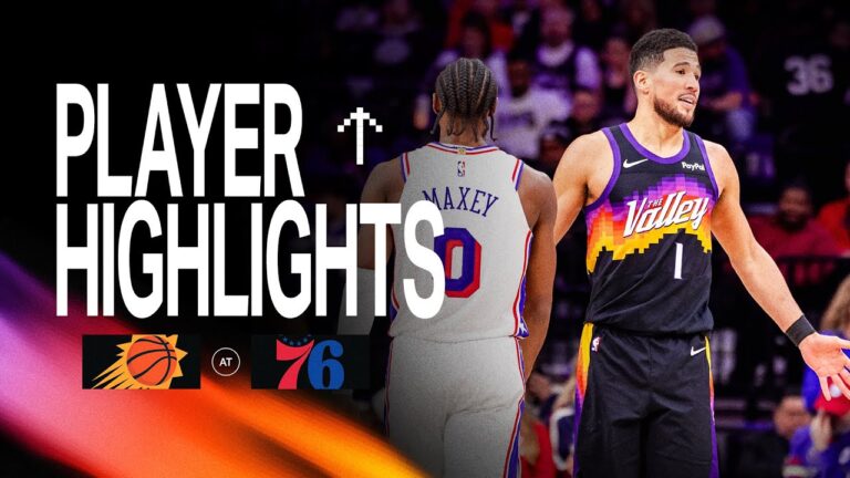 Devin Booker drops 27 PTS on Philadelphia 76ers in 116-110 win Phoenix Suns Player Highlights