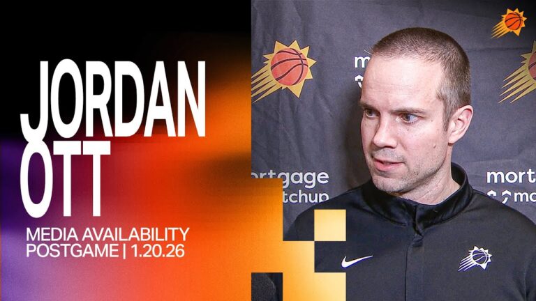 Head Coach Jordan Ott Postgame Media Availability Phoenix Suns 1-20-26