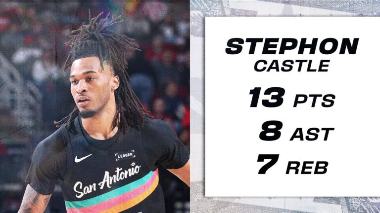 Stephon Castle 13 PTS, 8 AST, 7 REB Highlights vs Houston Rockets