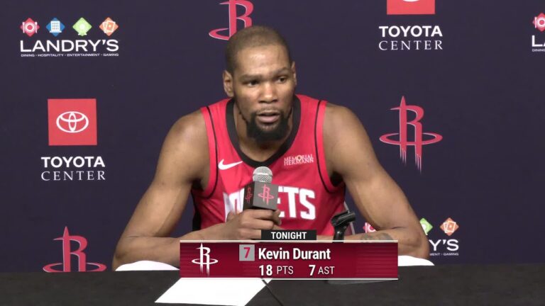 Kevin Durant with a Press Conference vs Spurs