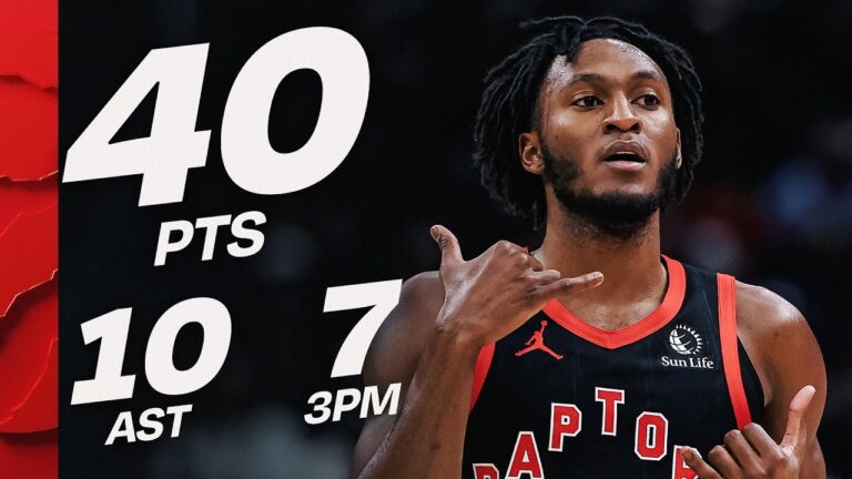 Immanuel Quickley Makes Raptors History: 40 PTS, 10 AST, 7 Threes January 20, 2026