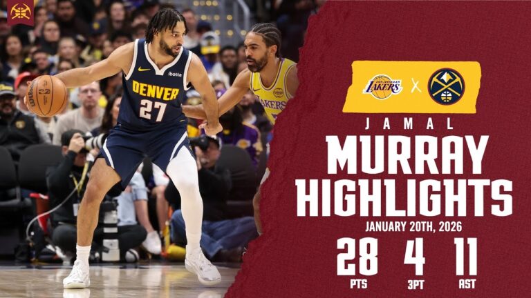 Jamal Murray Double-Double Game Highlights vs. LAL