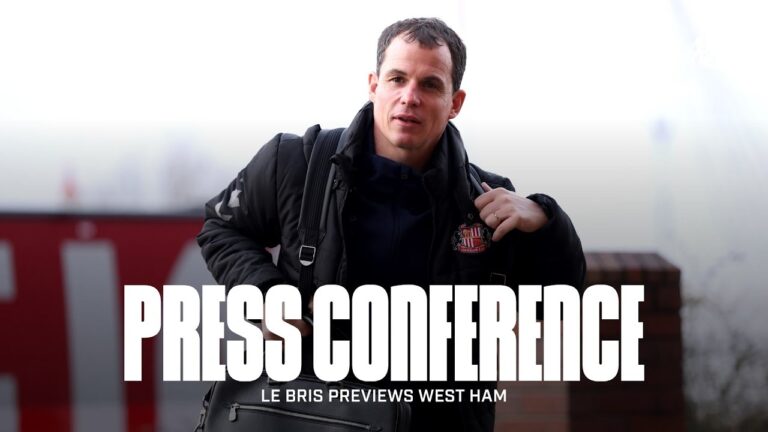 West Ham United vs Sunderland AFC Régis Le Bris’ Premier League Press Conference