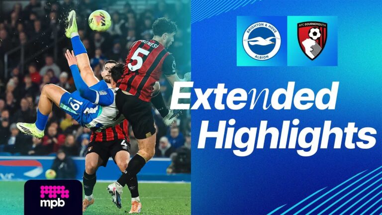EXTENDED HIGHLIGHTS Brighton v Bournemouth Premier League
