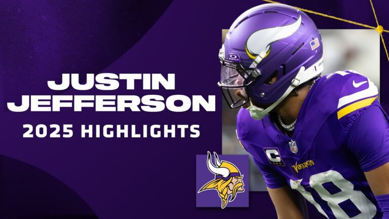 Justin Jefferson Highlights from 2025 NFL Season Minnesota Vikings