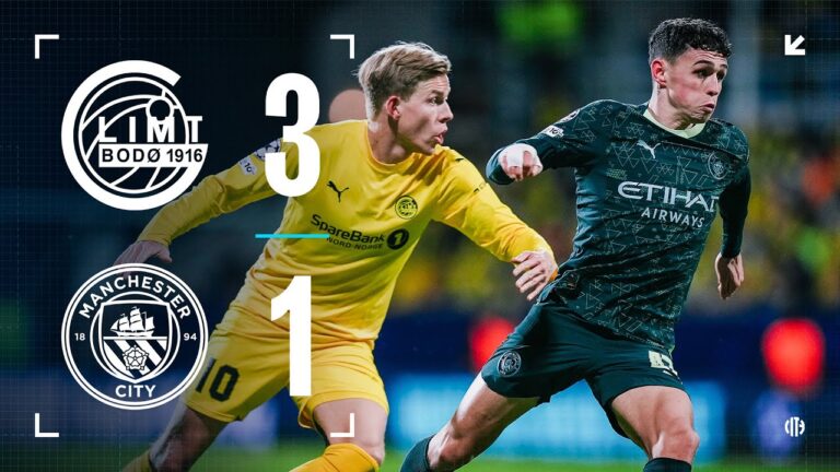 HIGHLIGHTS! City beaten on frustrating night in the Champions League Bodo Glimt 3-1 Man City